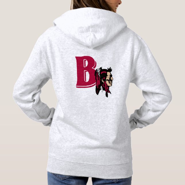 Women's Pullover Hoodie: Braves (10202) (Back)