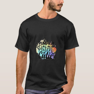 Womens Pumpkin Patch Cutie Halloween Fall V Neck T T-Shirt