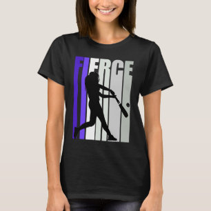 Womens Purple Fierce Baseball Birthday Colourful S T-Shirt