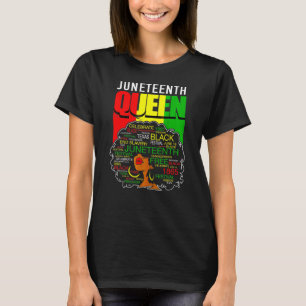Womens Queen Afro Melanin Black Girl Magic Women G T-Shirt
