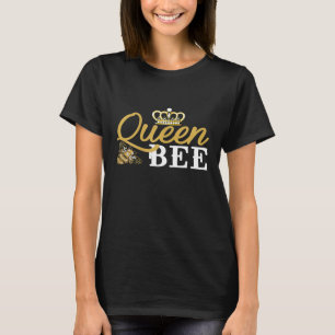 Womens Queen Bee Crown Cute for Woman Beekeeper T-Shirt