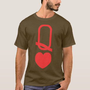 Womens Queen Of Hearts -For Girls & Women46  T-Shirt