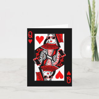 Womens Queen Of Hearts - Vintage Valentine's Day C Card