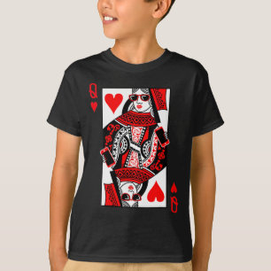 Womens Queen Of Hearts - Vintage Valentine's Day C T-Shirt