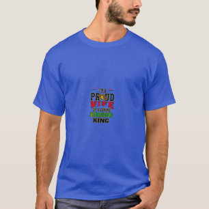 Womens QUEEN WIFE WITH EGYPTIAN EYE FOR AFRICAN T-Shirt