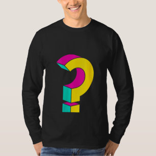 Womens Question Mark Cool Questioning Geeks T-Shirt