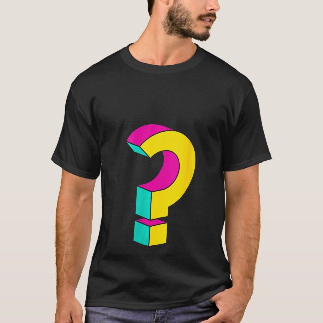 Womens Question Mark Cool Questioning Geeks T-Shirt (Front)
