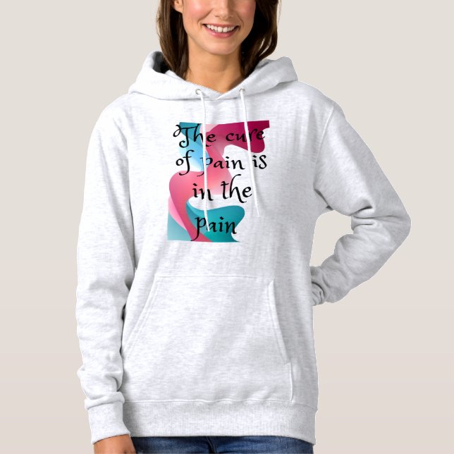 Women's quote Hooded sweatshirt  (Front)