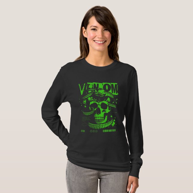 Women's Radioactive Venom Long Sleeve Tee  (Front Full)