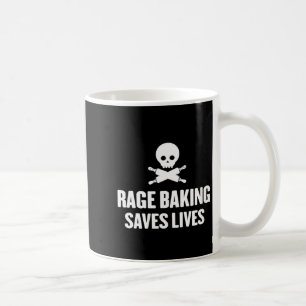 Womens Rage Baking Saves Live Skull Funny Baker Co Coffee Mug