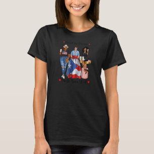 Womens Raised In America Puerto Rico Blood Black W T-Shirt