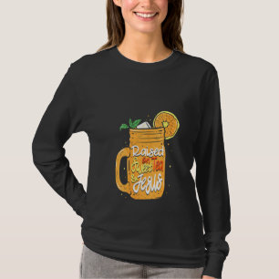 Womens Raised On Sweat Tea And Jesus   Christian T T-Shirt