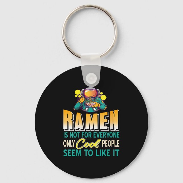 Womens Ramen Lovers Only Space Astronaut Funny Noo Key Ring (Front)