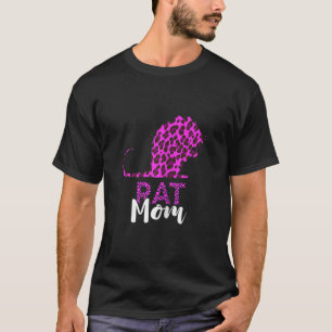 Womens Rat Mum Leopard Rat Lover Rodent Rat Owner T-Shirt