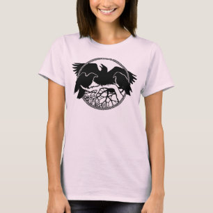 Women's Raven Art Shirts Ladies Crow / Raven Tops