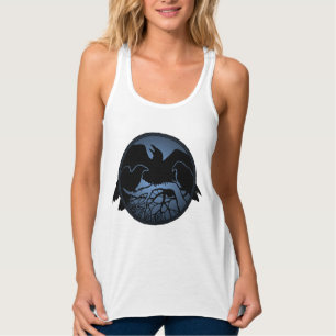 Women's Raven Tank Top Native Raven Art Lady's Top