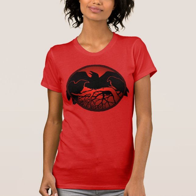 Women's Raven Tank Top Raven Art Ladies Shirt (Front)
