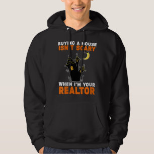 Womens Realtor Halloween Real Estate Agent & Broke Hoodie