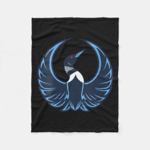 Women's rebel loon minnesota strong Women's rebel Fleece Blanket