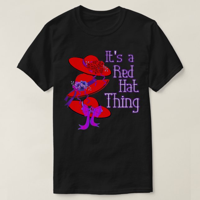 Womens Red Hat It's a Red Hat Thing Gift  T-Shirt (Design Front)