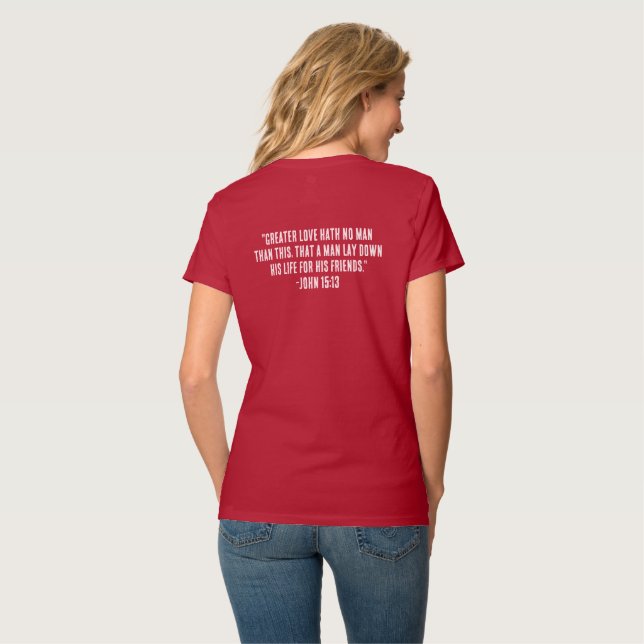 Women's Red Logo T-Shirt (Back Full)