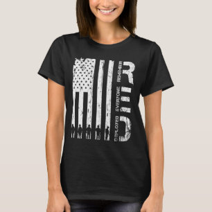 Womens Red Remember Everyone Deployed Military Fri T-Shirt