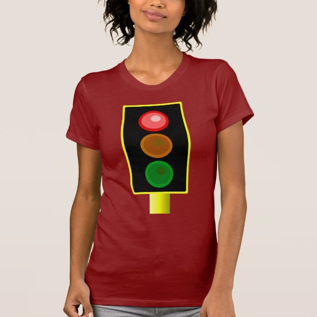 Womens Red Traffic Light Shirt (Front)