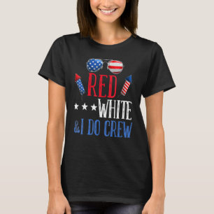 Womens Red White & I Do Crew 4th of July Bachelore T-Shirt