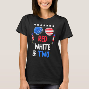 Womens Red Wine And Blue 4th Of July Drinking Wom T-Shirt