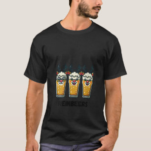 Womens Reinbeers Funny Reindeer Beer Christmas Dri T-Shirt