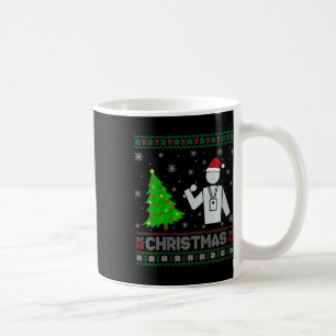 Womens Reporter Xmas Tree Lighting Ugly Christmas Coffee Mug