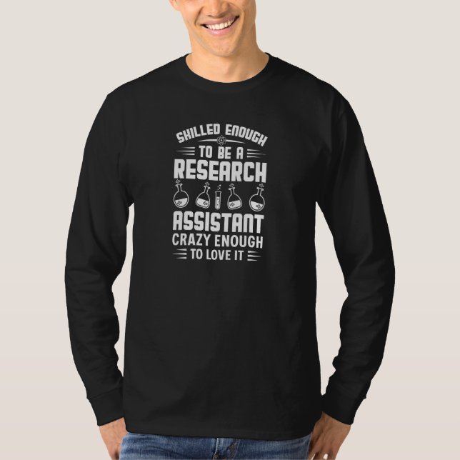 Womens Reserach Assistant Laboratory medical lab l T-Shirt (Front)