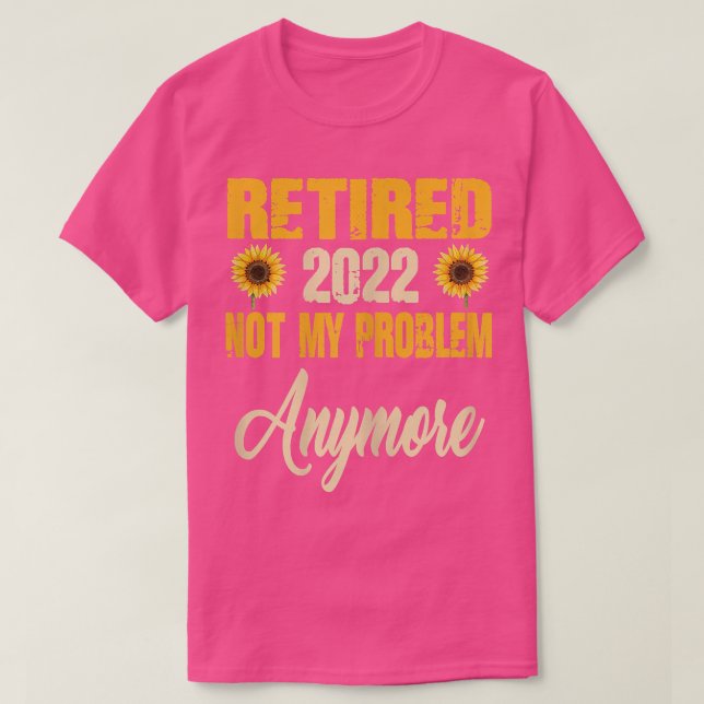 Womens Retirement 2022 Cute Sunflower Retired 2022 T-Shirt (Design Front)