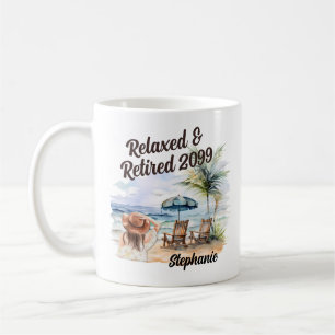 Women's Retirement Beach Chair Coffee Mug