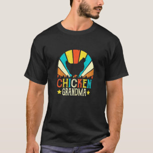 Womens Retro Chicken Grandma Poultry Farm Chicken T-Shirt