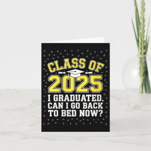 Womens Retro Cl Of 2025 I Graduated Can I Go Back Card