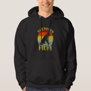Womens Retro German Shepherd Mum Dog Mother Pet  S Hoodie