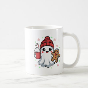Womens Retro Ghost Beanie Christmas Holiday Xmas C Coffee Mug