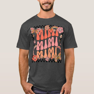 Womens Retro Groovy Mimi Best Mimi Ever Hello Fall T-Shirt