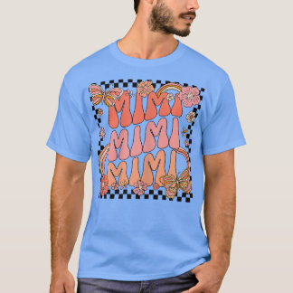 Womens Retro Groovy Mimi Best Mimi Ever Hello Fall T-Shirt
