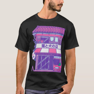 Womens Retro Japan Japanese  Kawaii Soft Anime Aes T-Shirt