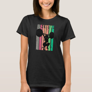 Womens Retro Ladies Weightlifting Gym Womans Lift T-Shirt