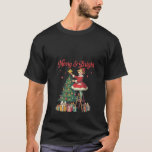 Womens Retro Merry Bright Christmas Vintage Holida T-Shirt<br><div class="desc">Womens Retro Merry Bright Christmas Vintage Holiday Tree V Neck</div>