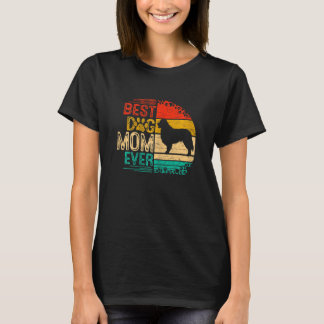 Womens Retro Vintage Sunset Best Bernese Mountain T-Shirt