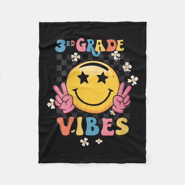 Womens Retro Welcome Back To School Teacher Boys G Fleece Blanket (Front)