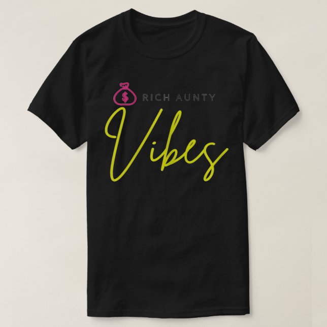 Womens Rich Aunty Vibes Women's Everyday Fashion E T-Shirt (Design Front)