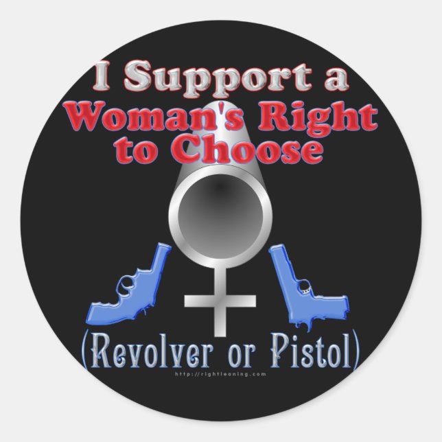 Women's Right to Choose Classic Round Sticker (Front)