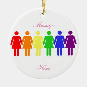women's rights 2017 LGBTQIA Ceramic Tree Decoration