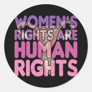 Women's Rights Are Human Rights Classic Round Sticker
