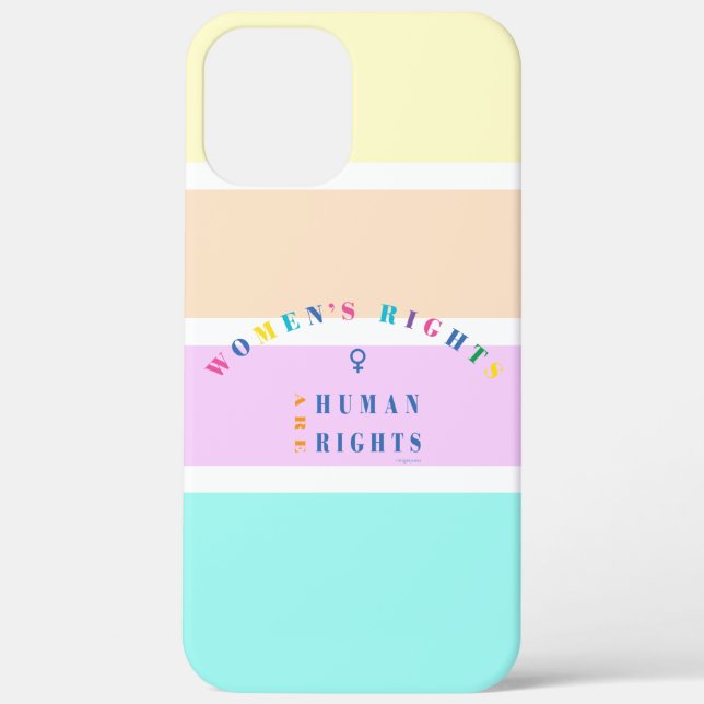 Women's Rights are Human Rights, Cool iPhone Case (Back)